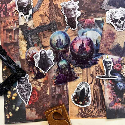 Midnight Castle Fables Ephemera Mystery Kit 70PCS