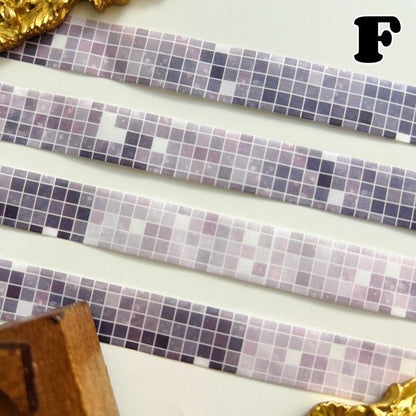 Mosaic Checkered Washi Tape Roll | Moodtape