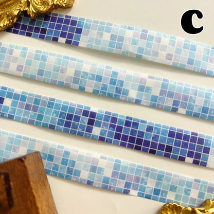 Mosaic Checkered Washi Tape Roll | Moodtape