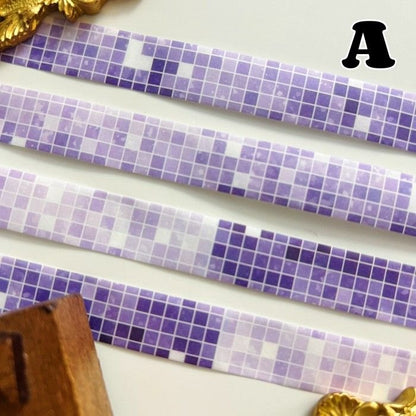 Mosaic Checkered Washi Tape Roll | Moodtape