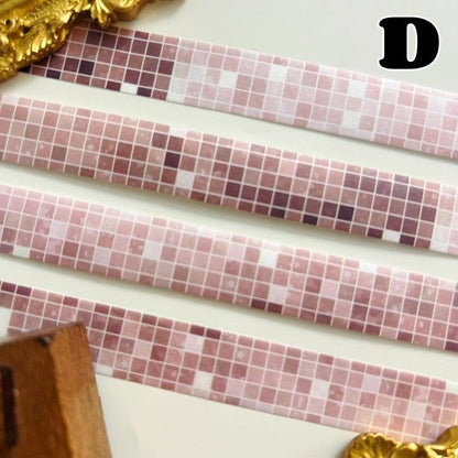 Mosaic Checkered Washi Tape Roll | Moodtape