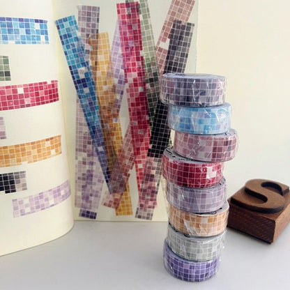 Mosaic Checkered Washi Tape Roll | Moodtape