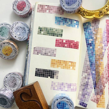 Mosaic Checkered Washi Tape Roll | Moodtape