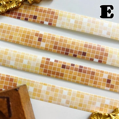 Mosaic Checkered Washi Tape Roll | Moodtape