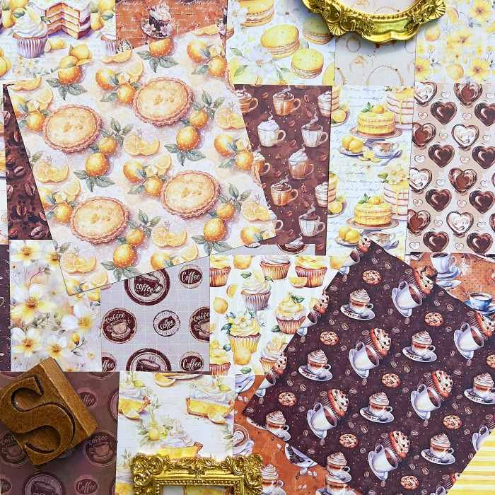 Citrus Blend Collage Paper 24Sheets