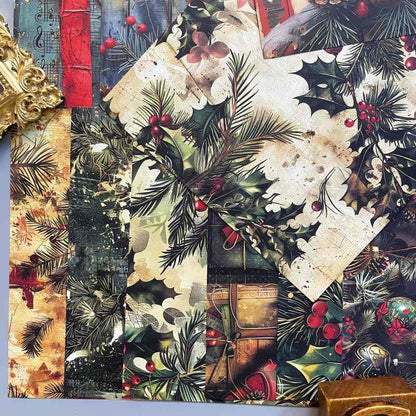Golden Pine Collage Paper 24Sheets