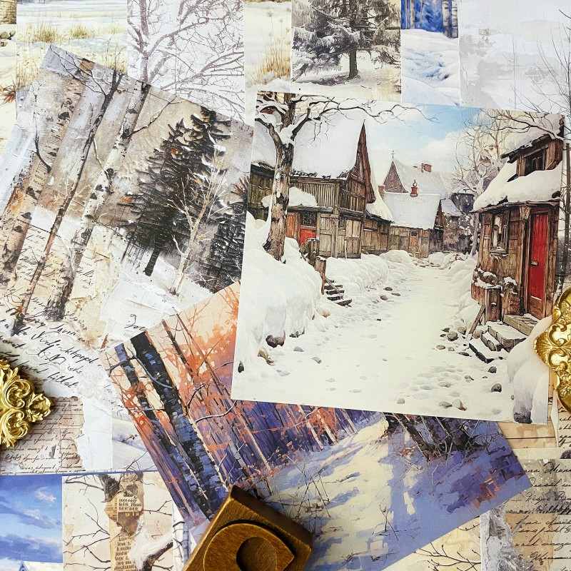 Frost Valley Collage Paper 24Sheets