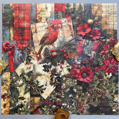 Golden Pine Collage Paper 24Sheets