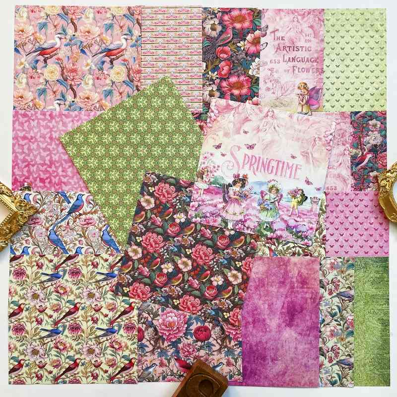 Fresh Dawn Collage Paper 24Sheets