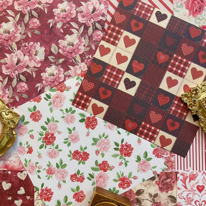Gentle Heart Collage Paper 24Sheets