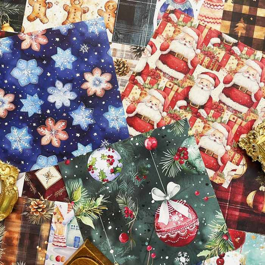 Snowy Eve Collage Paper 24Sheets