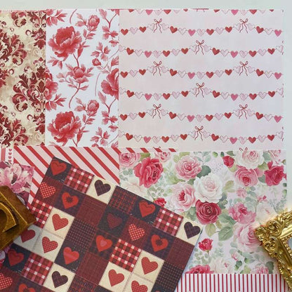Gentle Heart Collage Paper 24Sheets