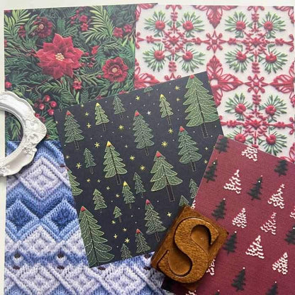 Yuletime Knit Collage Paper 24 Sheets