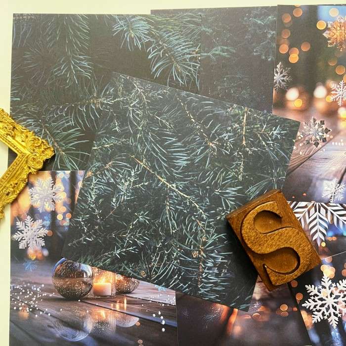 Holiday Sparkle Collage Paper 24 Sheets