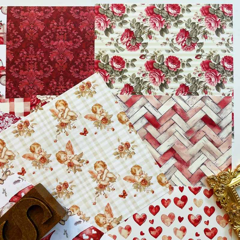 Love Celebration Collage Paper 24Sheets