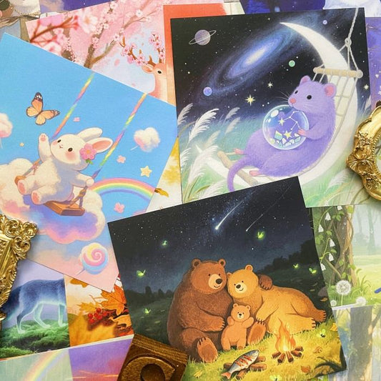 Painted Wild Collage Paper 24Sheets