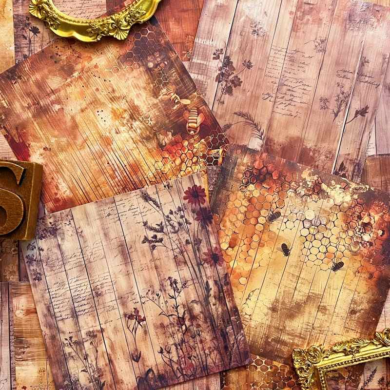 Golden Nectar Collage Paper 24Sheets