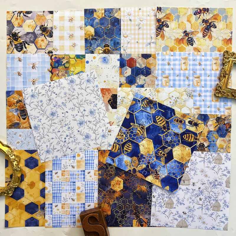 Sunny Buzz Collage Paper 24Sheets