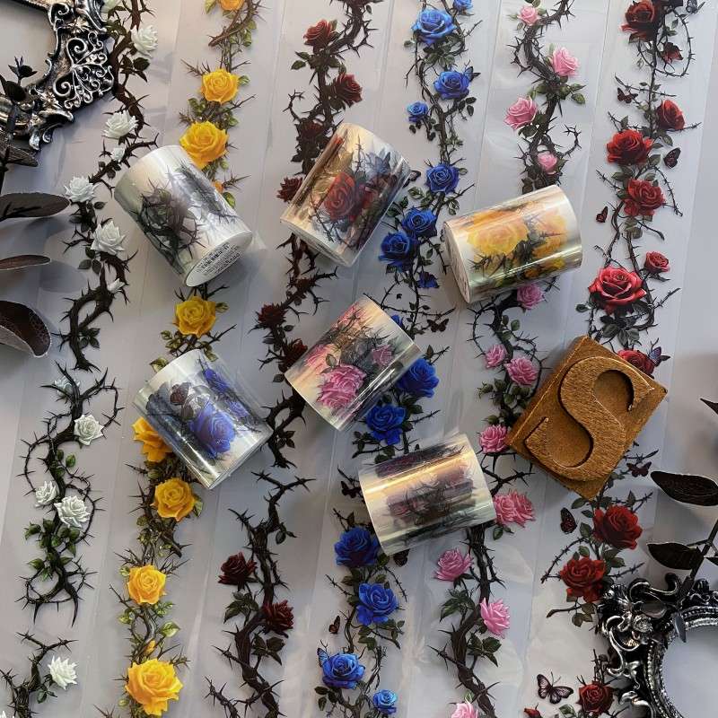 Thorn Rose PET Tape Roll