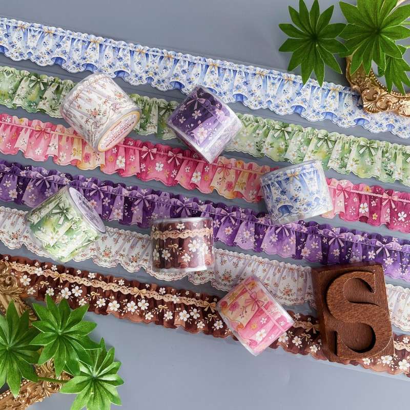 Cloth Curtain Kraft Paper Sticker Roll