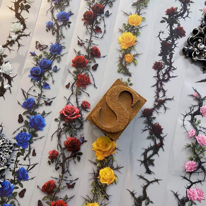 Thorn Rose PET Tape Roll