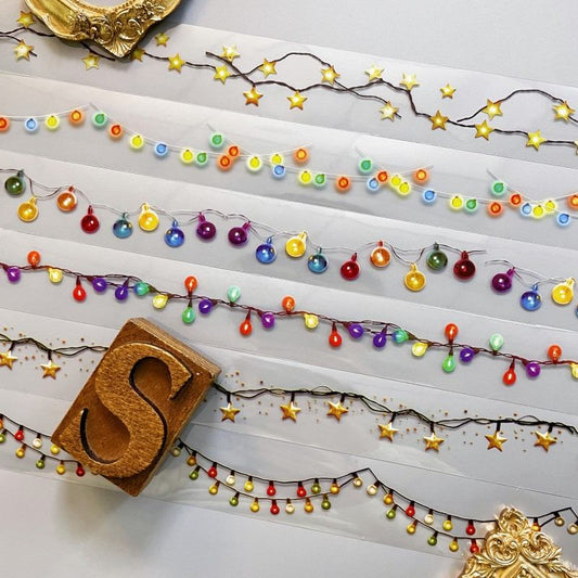 Colorful String Lights PET Tape Roll
