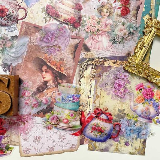 Rococo Memoirs Ephemera Mystery Kit 125PCS