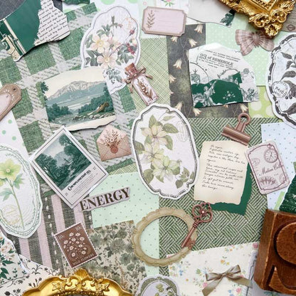Shades of Sage Ephemera Mystery Kit 80PCS
