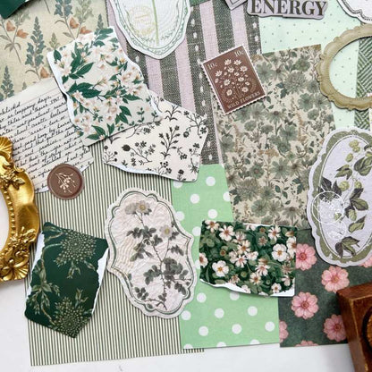 Shades of Sage Ephemera Mystery Kit 80PCS