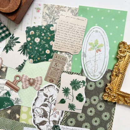 Shades of Sage Ephemera Mystery Kit 80PCS