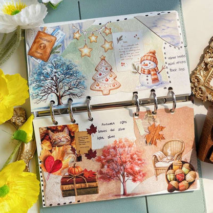 Seasons of Warmth Ephemera Mystery Kit 85PCS