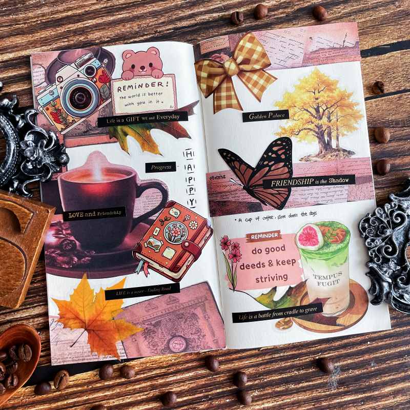 Sepia Roast Ephemera Mystery Kit 95PCS