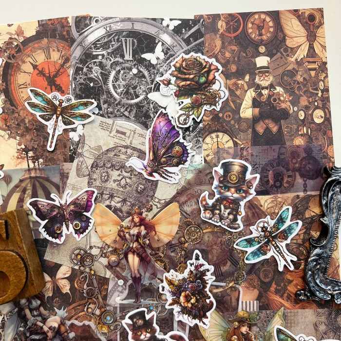 Steampunk Ephemera Mystery Kit