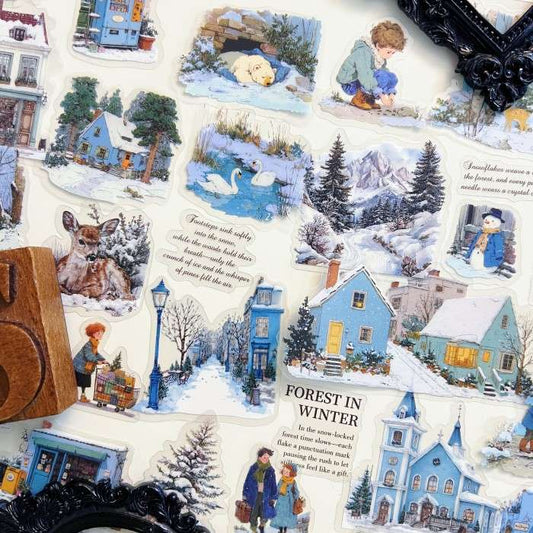 Frosted Lane Sticker 65PCS