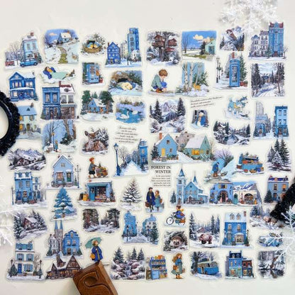 Frosted Lane Sticker 65PCS