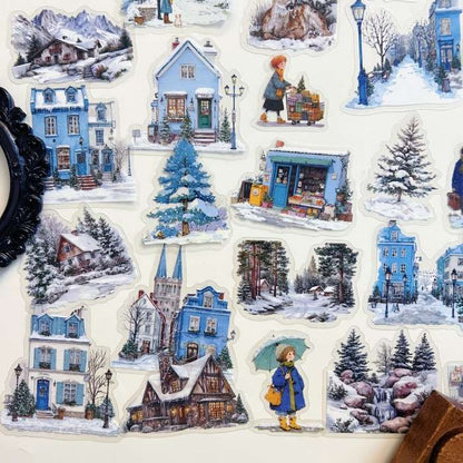 Frosted Lane Sticker 65PCS