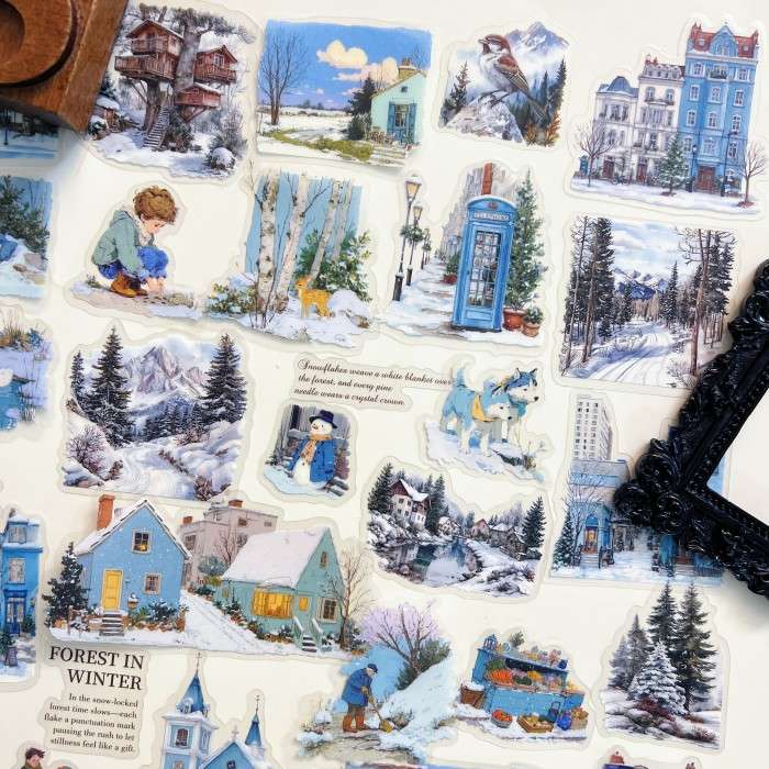 Frosted Lane Sticker 65PCS