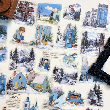 Frosted Lane Sticker 65PCS