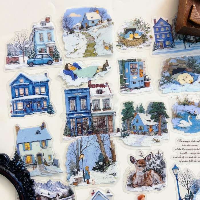 Frosted Lane Sticker 65PCS