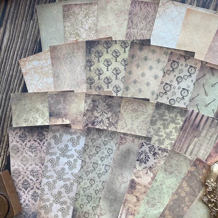 Floral Vintage Paper 30PCS