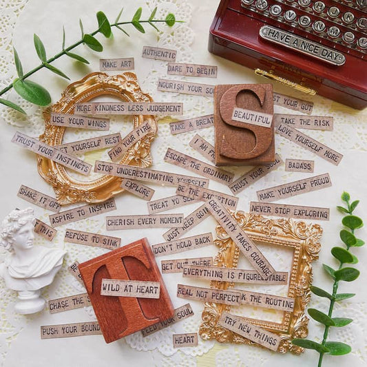 Vintage Quotes Sticker 42PCS