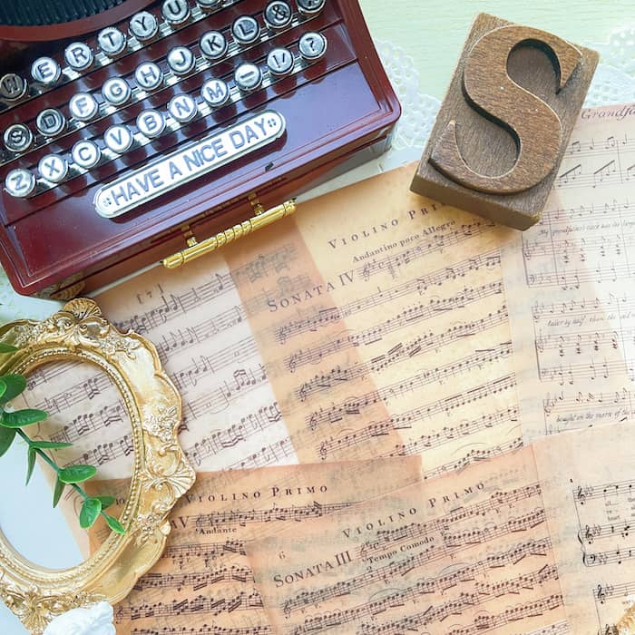 Vellum Music Sheet A5 Size Soto Studios